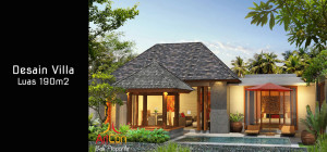 Desain Villa Luas 190m2 Made Parwata
