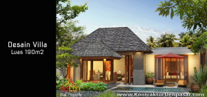 Desain Villa Luas 190m2 Made Parwata