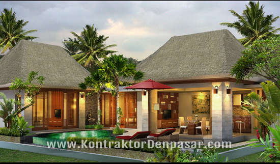 Desain Villa luas 180 m2 Bpk Made Swastika di Canggu