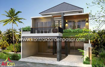 Desain Rumah Sekaligus Kantor Pak Herman Luas 360 m2