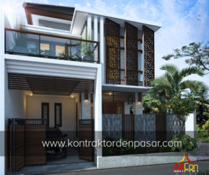 Desain Rumah 2 lantai luas 165 m2 Pak Imron Negara