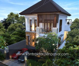 Desain Rumah 2 lantai luas 165 m2 Pak Benedin di Jimbaran