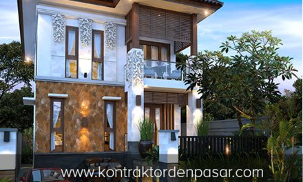 Desain Rumah 2 lantai luas 165 m2 Pak Putu di Jimbaran