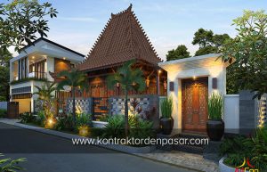 Desain Rumah Kombinasi Etnik Jawa – Klasik – Modern di Jogja