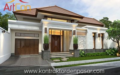 Desain Rumah 1 Lantai Bapak Iwan 3 Kamar Tidur Luas 190m2