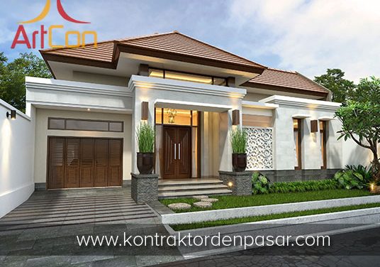 Desain Rumah 1 Lantai Bapak Iwan 3 Kamar Tidur Luas 190m2