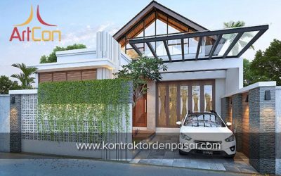 Desain Rumah 1 Lantai Bapak Susilo 3 Kamar Tidur Luas 135m2