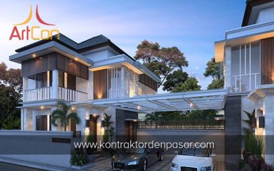 Desain Rumah 2 Lantai Bapak Hery 3 Kamar Tidur Luas 125m2