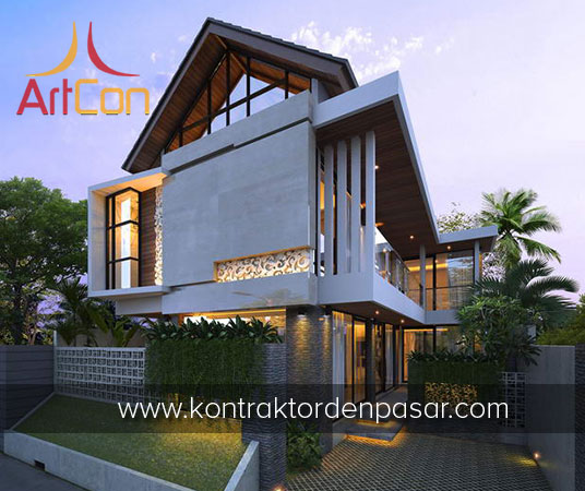 Desain Rumah 2 Lantai Bapak Jovan 4 Kamar Tidur Luas 200m2