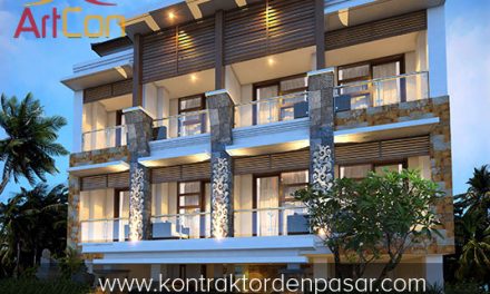 Desain Rumah Kos 3 Lantai Bapak Eka 9 Kamar Tidur Luas 170m2