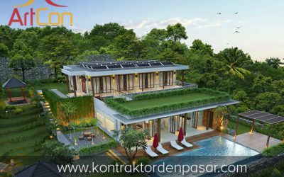 Desain Villa Pribadi 2 Lantai Bp. Tiopan 3 Kamar Tidur dengan Kolam Renang di Desa Kayu Putih Buleleng – Bali