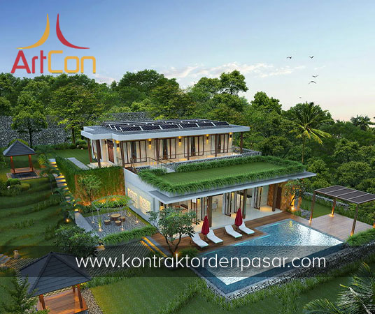 Desain Villa Pribadi 2 Lantai Bp. Tiopan 3 Kamar Tidur dengan Kolam Renang di Desa Kayu Putih Buleleng – Bali