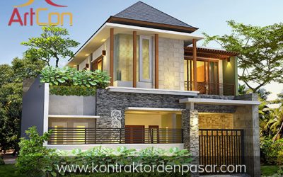 Desain Rumah 2 Lantai Bapak Toha 3 Kamar Tidur Luas 106m2