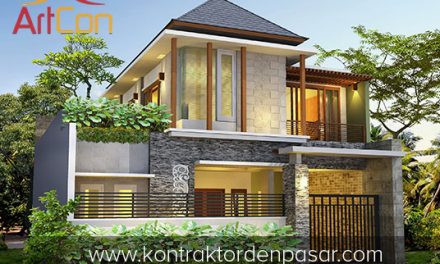 Desain Rumah 2 Lantai Bapak Toha 3 Kamar Tidur Luas 106m2