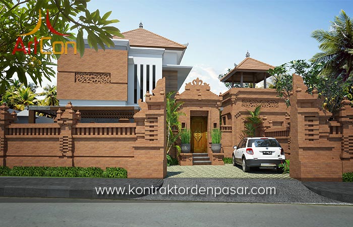 Desain Rumah 2 Lantai Bapak Agung 5 Kamar Tidur Luas 240m2