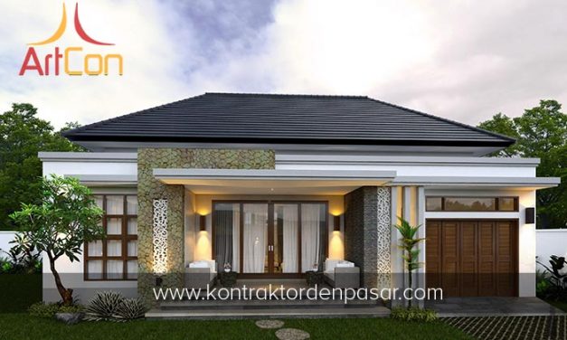 Desain Rumah 1 Lantai Bapak Jamil 2 Kamar Tidur Luas 117 m2