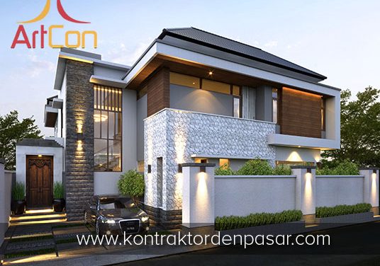 Desain Rumah 2 Lantai Pak Steven 3 Kamar Tidur Luas 400 m2